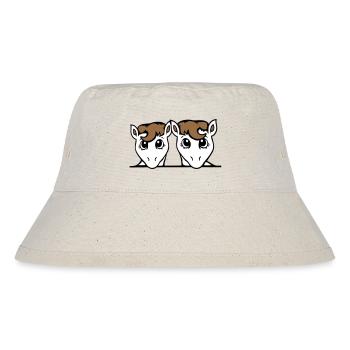 2 Horses Couple Cute Pony Two Friends Couple Team - Stanley/Stella Recycled Bucket Hat - natural - Front