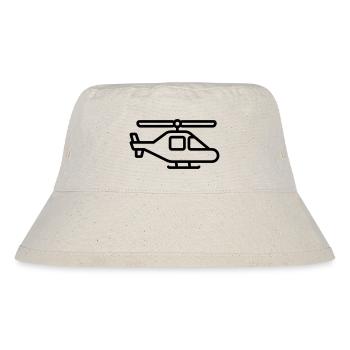 helicopter - Stanley/Stella Recycled Bucket Hat - natural - Front