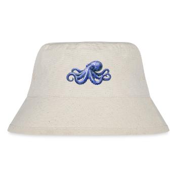 Mosaic Octopus - Maritime design for sea fans - Stanley/Stella Recycled Bucket Hat - natural - Front