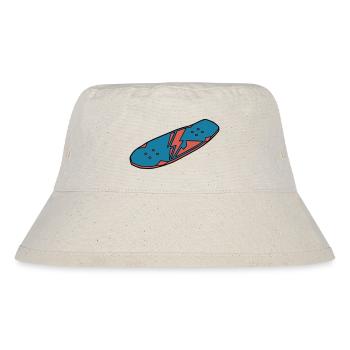 Skateboard Deck Urban Street - Stanley/Stella recycelter Bucket Hat - Naturweiß - Vorne