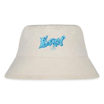 Blaues Graffiti Bevin Style - Stanley/Stella recycelter Bucket Hat - Naturweiß - Vorne