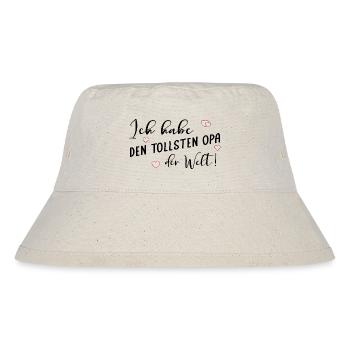 Komplimente Opa - Stanley/Stella recycelter Bucket Hat - Naturweiß - Vorne