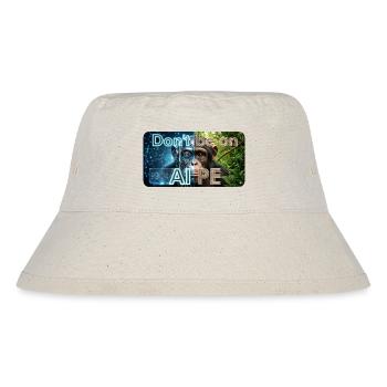 Don't Be an Ape: KI Kontrast - Stanley/Stella recycelter Bucket Hat - Naturweiß - Vorne