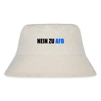 No to afd - Stanley/Stella Recycled Bucket Hat - natural - Front