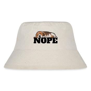 Beagle Dog Nope - Stanley/Stella Recycled Bucket Hat - natural - Front