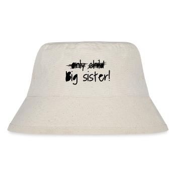Große Schwester - Stanley/Stella recycelter Bucket Hat - Naturweiß - Vorne