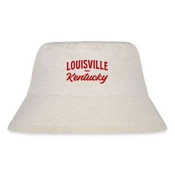 Louisville Kentucky Script - Stanley/Stella recycelter Bucket Hat - Naturweiß - Vorne