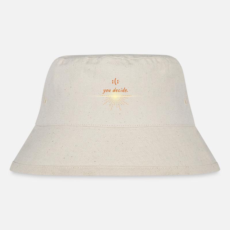 you decide - Stanley/Stella recycelter Bucket Hat - Naturweiß