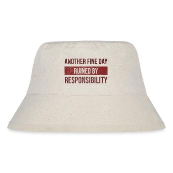 Une autre belle journée gâchée par un T-shirt de responsabilité - Bob recyclé Stanley/Stella - blanc naturel - Devant