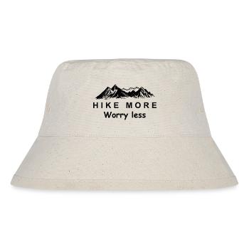 Berg Abenteuer Geschenk Spruch Bergsteigen Wandern - Stanley/Stella recycelter Bucket Hat - Naturweiß - Vorne