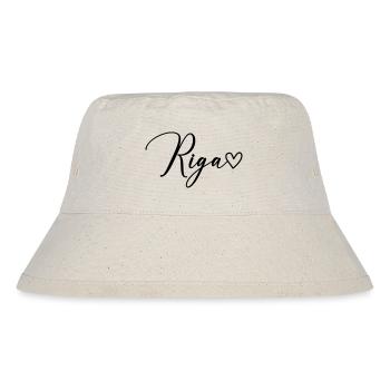 Riga Font - Stanley/Stella Recycled Bucket Hat - natural - Front