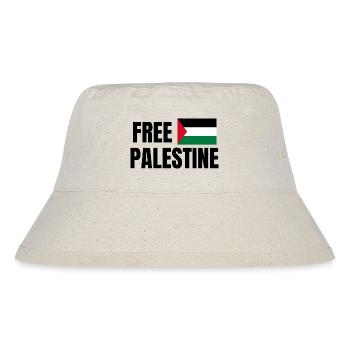 Free Palestine - Stanley/Stella Recycled Bucket Hat - natural - Front