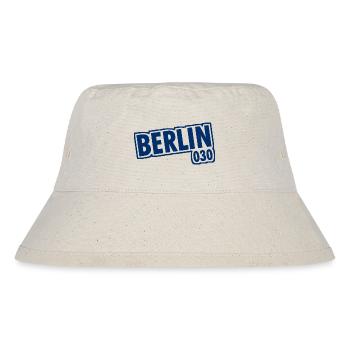 Berlin - 030 - Hauptstadt - Deutschland - Vorwahl - Stanley/Stella recycelter Bucket Hat - Naturweiß - Vorne