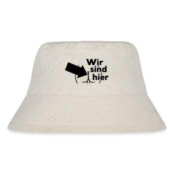 We are here - Stanley/Stella Recycled Bucket Hat - natural - Front