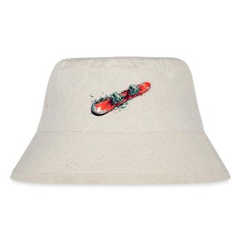 Snowboard - Stanley/Stella recycelter Bucket Hat - Naturweiß - Vorne