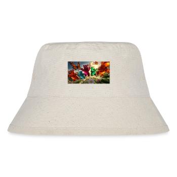 Gummibärchen-Abenteuer im Frühlingslicht - Stanley/Stella recycelter Bucket Hat - Naturweiß - Vorne