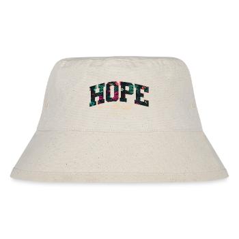 Hope in Christ Floral Christian Bible Verse - Stanley/Stella Recycled Bucket Hat - natural - Front