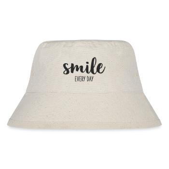 smile every day - Stanley/Stella Recycled Bucket Hat - natural - Front