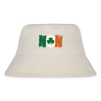 Bürstete Shamrock Irische Flagge - Stanley/Stella recycelter Bucket Hat - Naturweiß - Vorne
