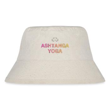 Ashtanga Yoga Gradient Schrift - Stanley/Stella recycelter Bucket Hat - Naturweiß - Vorne