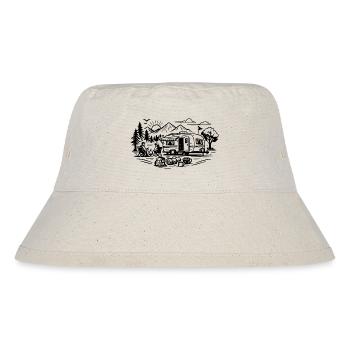 Camping Trailer Landscape - Stanley/Stella Recycled Bucket Hat - natural - Front