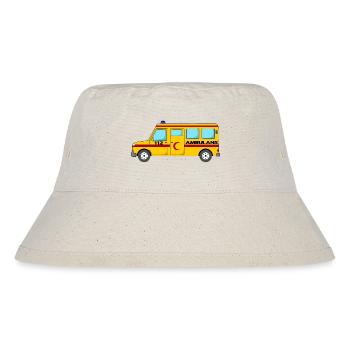 Ambulance 112 Ambulance Crescent yellow - Stanley/Stella Recycled Bucket Hat - natural - Front