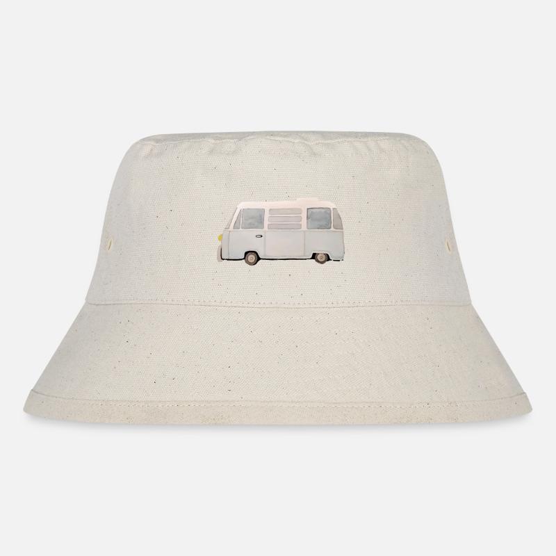 Camper Campingbus - Stanley/Stella recycelter Bucket Hat - Naturweiß