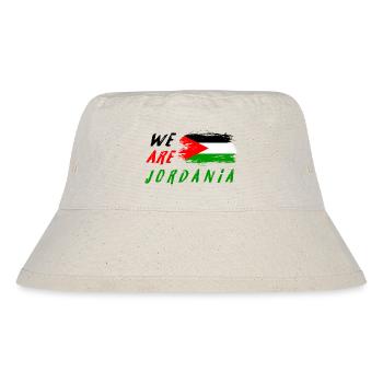Wir sind Jordanien - Stanley/Stella recycelter Bucket Hat - Naturweiß - Vorne