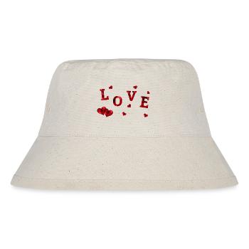 L’amour avec les grands et petits cœurs rouges # - Bob recyclé Stanley/Stella - blanc naturel - Devant