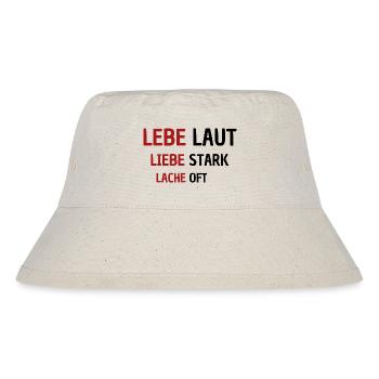 LEBE - Stanley/Stella recycelter Bucket Hat - Naturweiß - Vorne