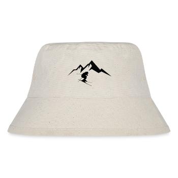 Skiing skiing ski motif for skiers - Stanley/Stella Recycled Bucket Hat - natural - Front