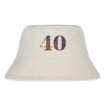 40th Anniversary Leopard - Stanley/Stella Recycled Bucket Hat - natural - Front