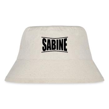 Sabine T-Shirt T-Shirt Geschenkidee - Stanley/Stella recycelter Bucket Hat - Naturweiß - Vorne