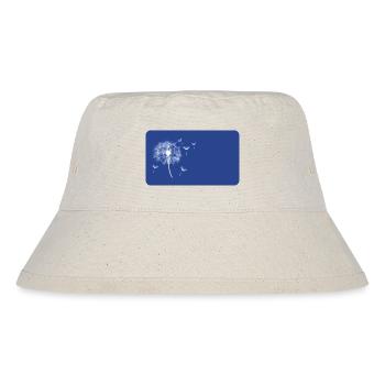 Pusteblume blau - personalisierbar - Stanley/Stella recycelter Bucket Hat - Naturweiß - Vorne