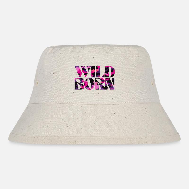 Camouflage Pink World Message Design - Bob recyclé Stanley/Stella - blanc naturel