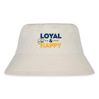 Loyal & Happy Chien Logo - Bob recyclé Stanley/Stella - blanc naturel - Devant