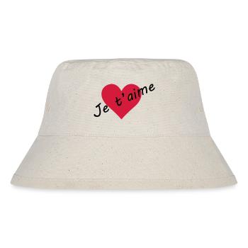 I love you - Stanley/Stella Recycled Bucket Hat - natural - Front