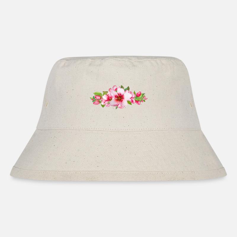 Fleurs roses aquarelle en gros plan. - Bob recyclé Stanley/Stella - blanc naturel