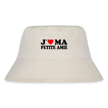 J'aime Ma Petite Amie Cadeau Amour Pour Amoureux - Bob recyclé Stanley/Stella - blanc naturel - Devant