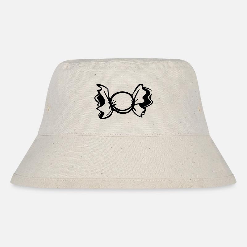 Bonbon Design klassisch - Stanley/Stella recycelter Bucket Hat - Naturweiß