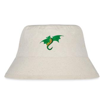 Green Dragon - Children's motif - Stanley/Stella Recycled Bucket Hat - natural - Front