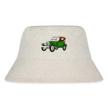 Oldtimerfarbenfroh, - Stanley/Stella recycelter Bucket Hat - Naturweiß - Vorne