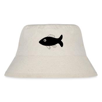 Fisch Shirt Fischmotiv,Angelbekleidung Geschenk - Stanley/Stella recycelter Bucket Hat - Naturweiß - Vorne