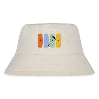 Kite Kitesurfing Desig - Board and Kiter - Stanley/Stella Recycled Bucket Hat - natural - Front