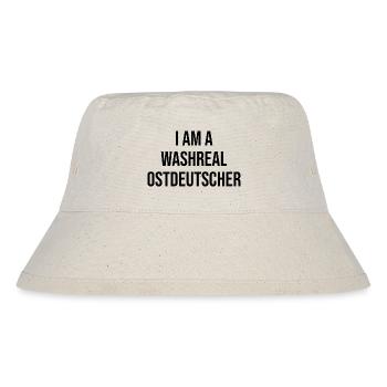 Ein Waschechter Ostdeutscher - Stanley/Stella recycelter Bucket Hat - Naturweiß - Vorne
