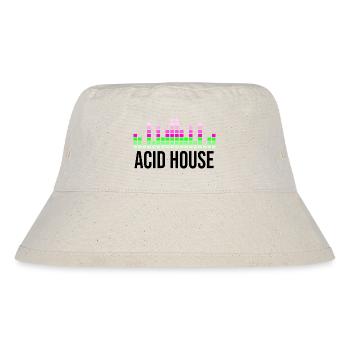 Zitat aus Acid-House-Musik - Stanley/Stella recycelter Bucket Hat - Naturweiß - Vorne