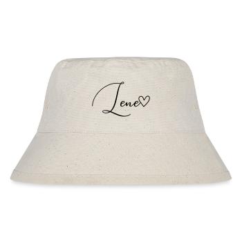 Lene Name Vorname Mädchen - Stanley/Stella recycelter Bucket Hat - Naturweiß - Vorne