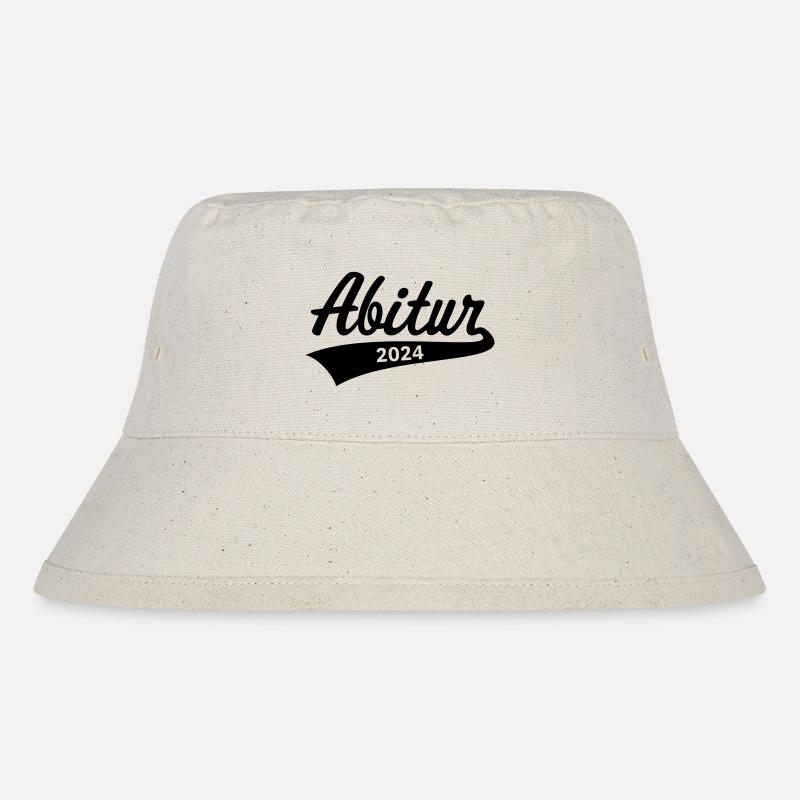 Abitur 2024 (Abiturient / Abi / Hochschulreife B) - Stanley/Stella recycelter Bucket Hat - Naturweiß
