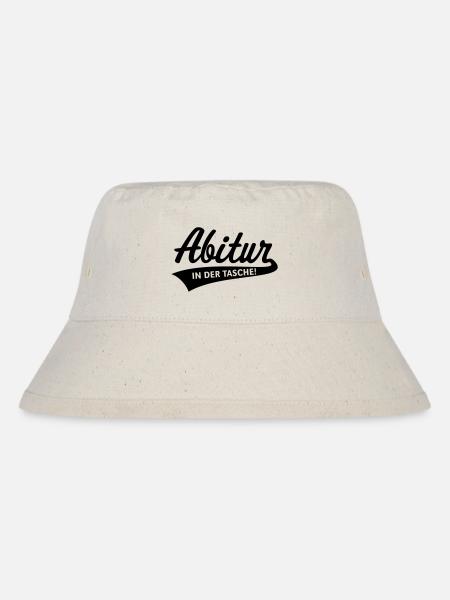 Abitur – In Der Tasche! (Abiturient / Abi / Black) - Stanley/Stella recycelter Bucket Hat - Naturweiß