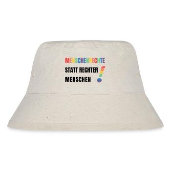 Demonstration für Menschenrechte LGBTQ Toleranz - Stanley/Stella recycelter Bucket Hat - Naturweiß - Vorne